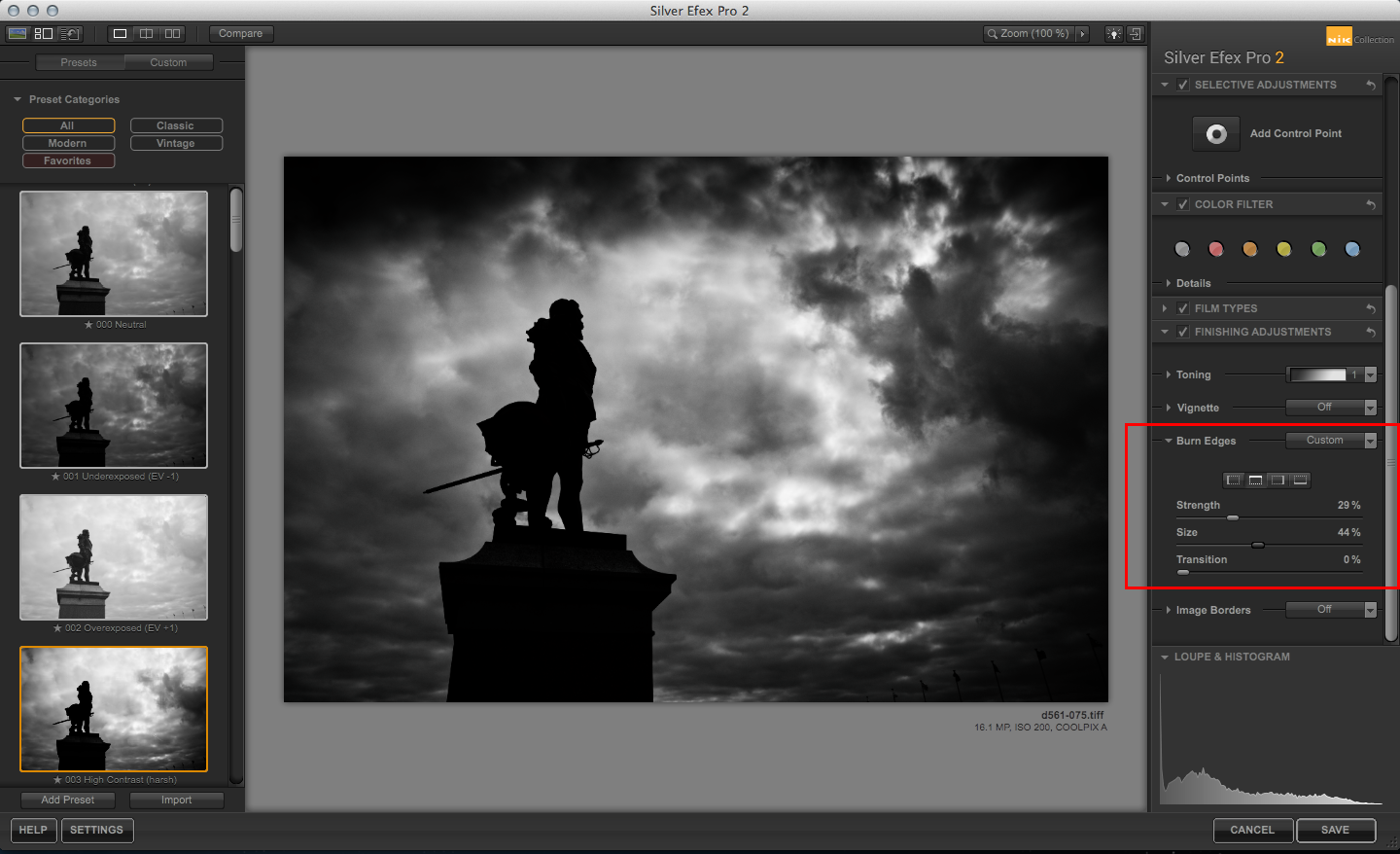 export darktable to silver effects pro