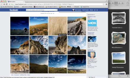 You can post straight to Facebook from Aperture